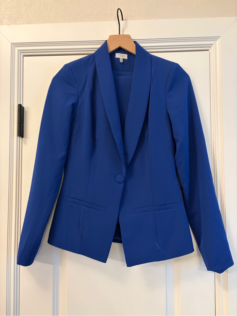 Tobi Cobalt Blue Single-Button Tailored Blazer